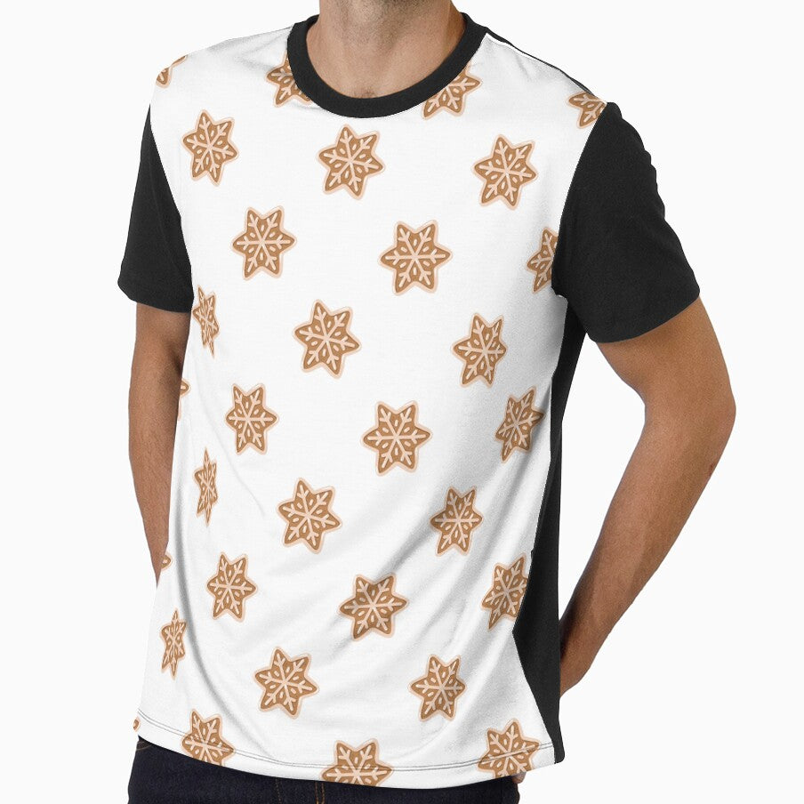 Christmas Gingerbread Snowflake Cookie Pattern by EvLip-Artist