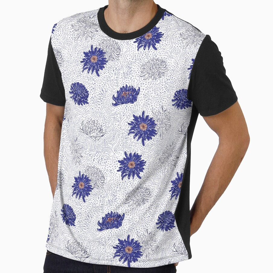Blue Japanese Flower pattern by TastefulDesigns