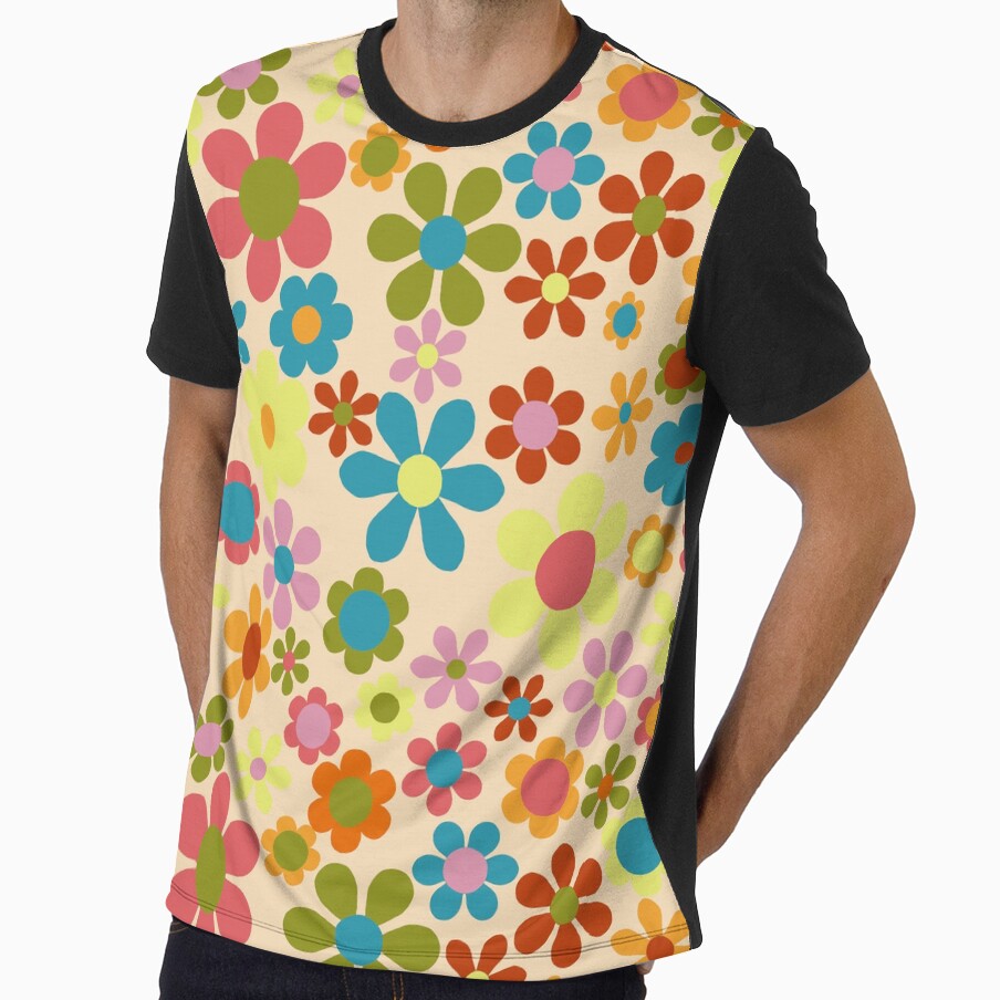 70's Flower Pattern - Pale Peach by JurassicParkans