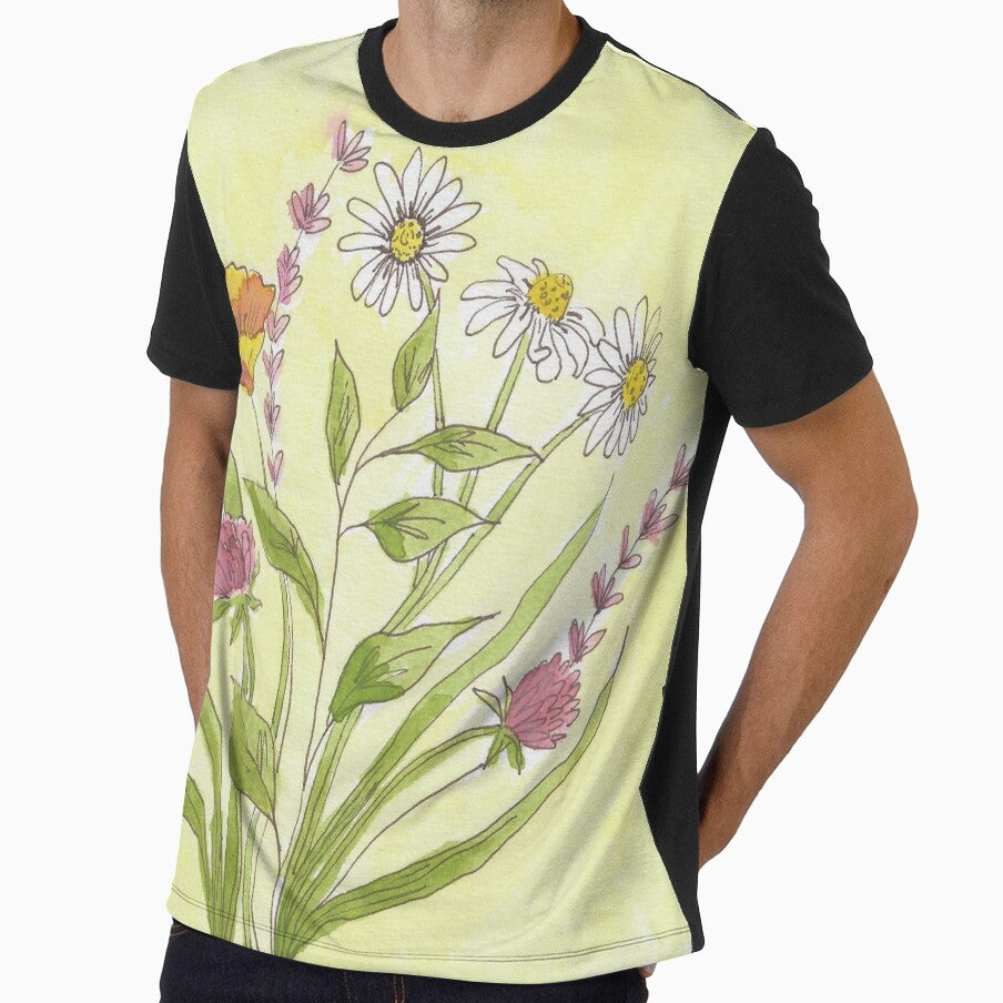 Hand Drawn Watercolor Wildflowers by MyCuriousMagpie