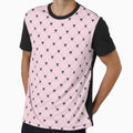 Coquette black bow pattern  on pink background by FatBirdie