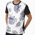 Hand Drawn Peonies Lilac by MathisDesigns