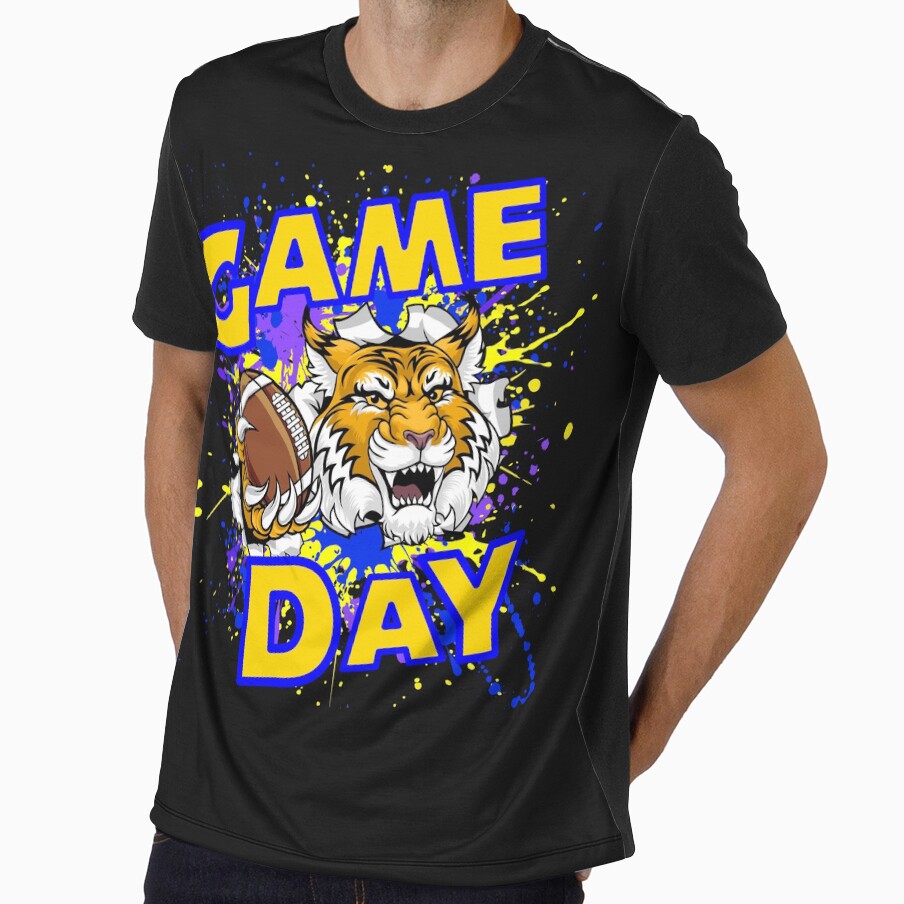 Fierce Tiger Game Day Football Design by TOA Timeless Original Apparel