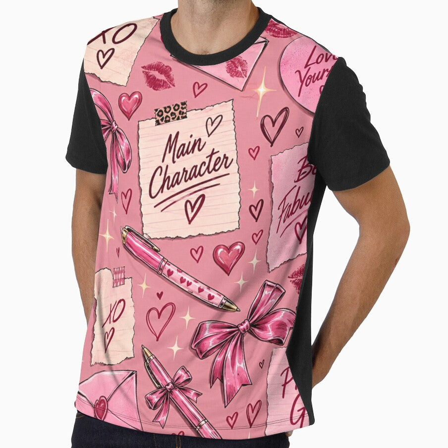Pink Girly Self Love Pattern – Pretty Girl Main Character Coquette Aesthetic by TheStephanieRome