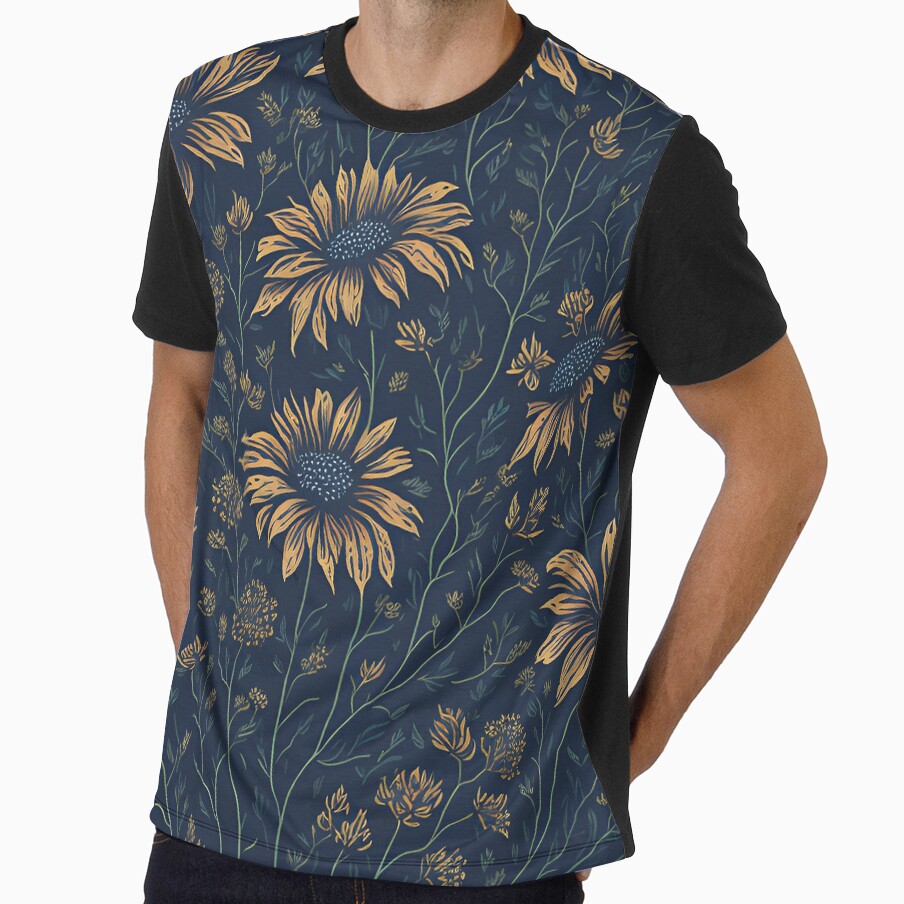 Retro Vintage Wildflowers by Sidewinder82