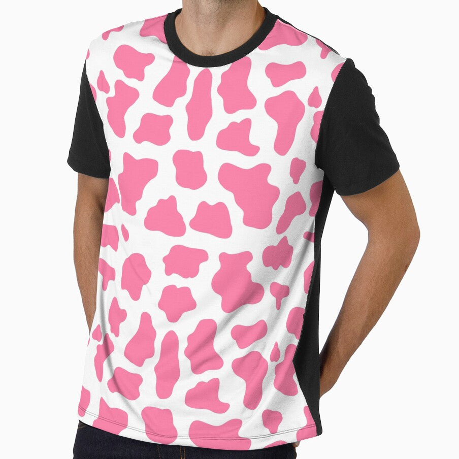 Pink Cow print by Luluprojects