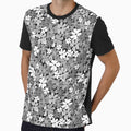 Groovy Daisies - Black White by KBurnsArt