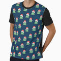 christmas frogs - navy blue by littlearrow