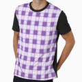 Lavender Floral Gingham Pattern | Purple Floral Gingham | Lavender Gingham Floral Coquette | Soft Purple Floral Gingham Aesthetic by VivaFy