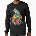 Christmas Frog Sitting Mushroom by gymat3