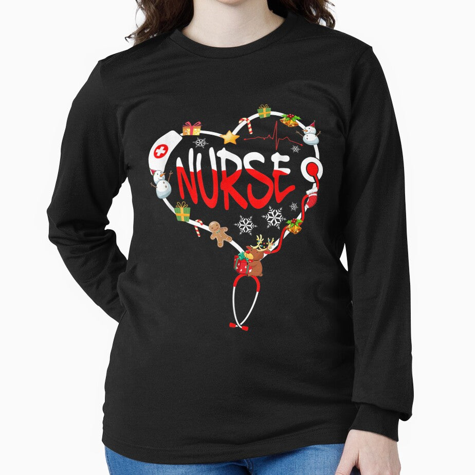 Christmas Nurse Crew Christmas Nurse Nursing Cute Health by laurenm233