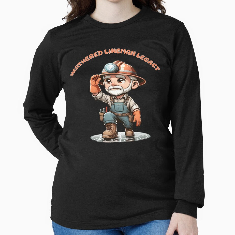 Retired lineman rain shine sleet or snow - Weathered lineman legacy by JansenGS