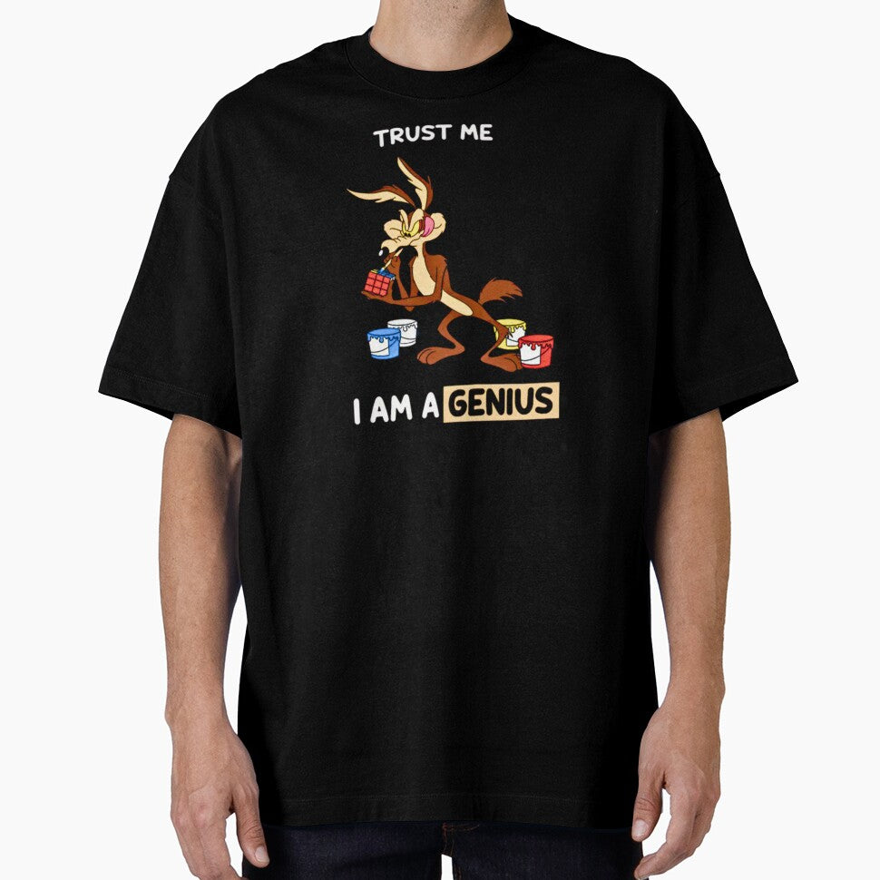 "Trust Me I'm A Genius" – Funny Coyote & Rubik's Cube | Vintage Cartoon & Geek Humor by Paris Forever Magic