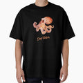 Deep Thinker – Minimalist octopus ocean aesthetic design by ColorNest Designs