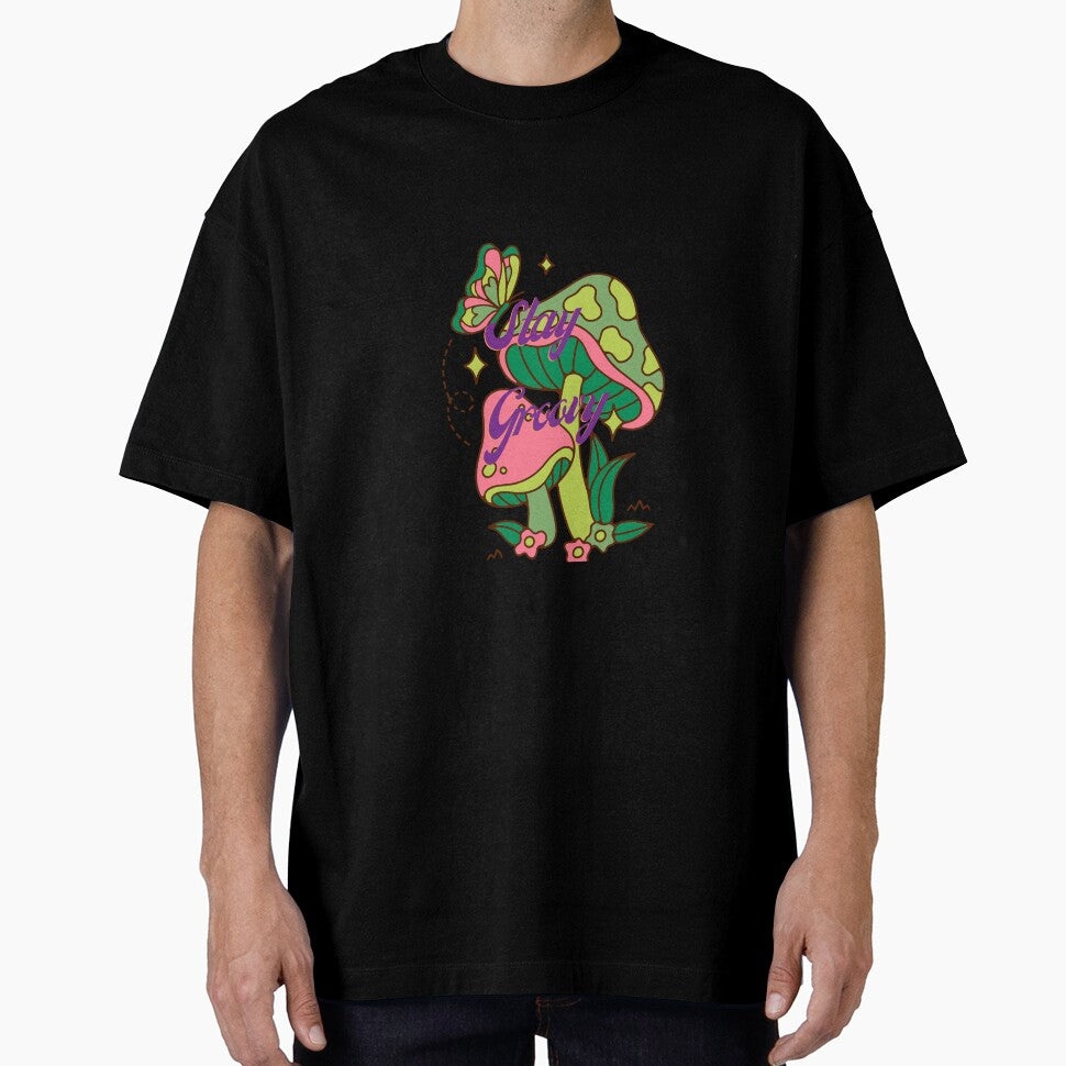 Stay Groovy with Colorful Mushrooms by TjsDesignsnMore