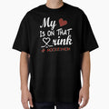 My heart is on that rink hockey mom gift. by Loyaltees Apparel