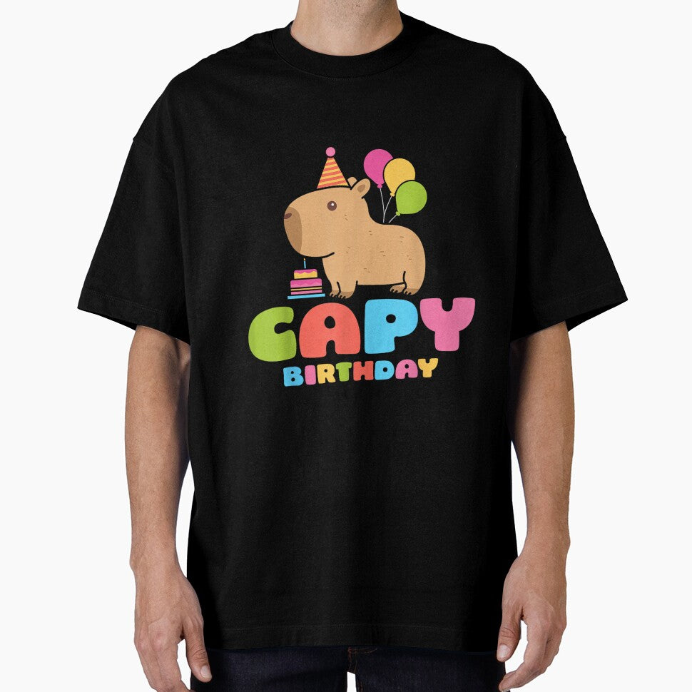 Capy Birthday Capybara Lover Funny Rodent Animal Bday Party Art for Men Women Kids , Capybara Gift Lover by DZIRI NAJAT