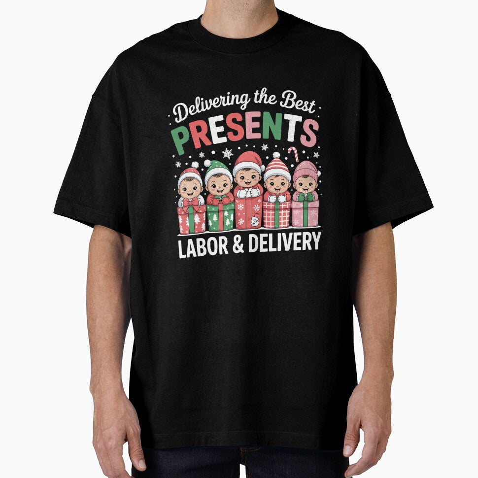 Labor Delivery Nurse Christmas Xmas by khorbiasieno