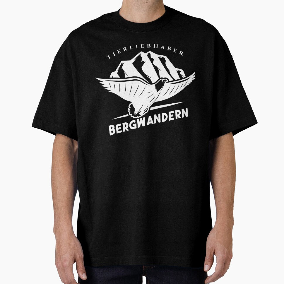 Animal lover | Mountain hiking | German hiking | Black hiking t-shirt by Ainbowz-Artwork