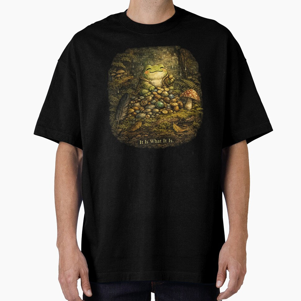 Goblincore Frog Hoard Collector – Whimsical Forest Treasure Art | Goblincore Frog Gift by irfanshikh