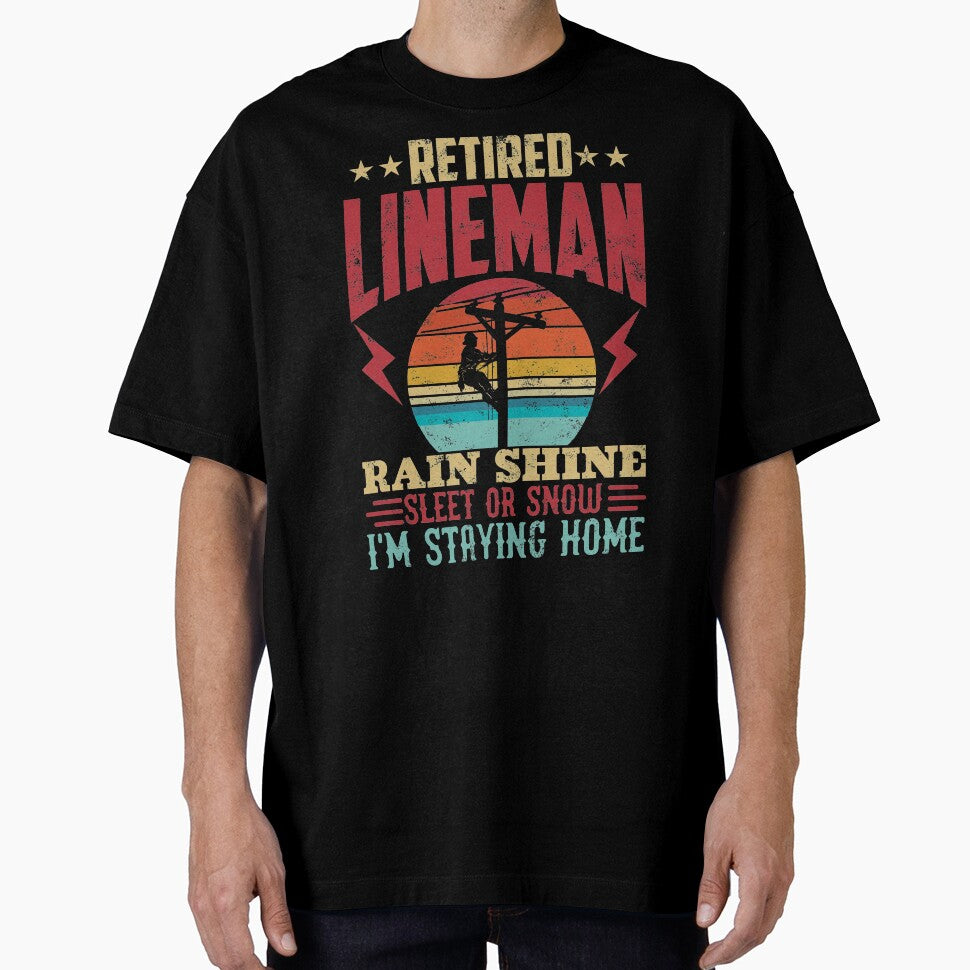 Funny Retired Lineman For Retirement by allsquarestudio