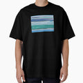 Ocean Abstract Horizontal Stripes Beachy Vibes Beach House Décor Art 10 of 20 by Beachy