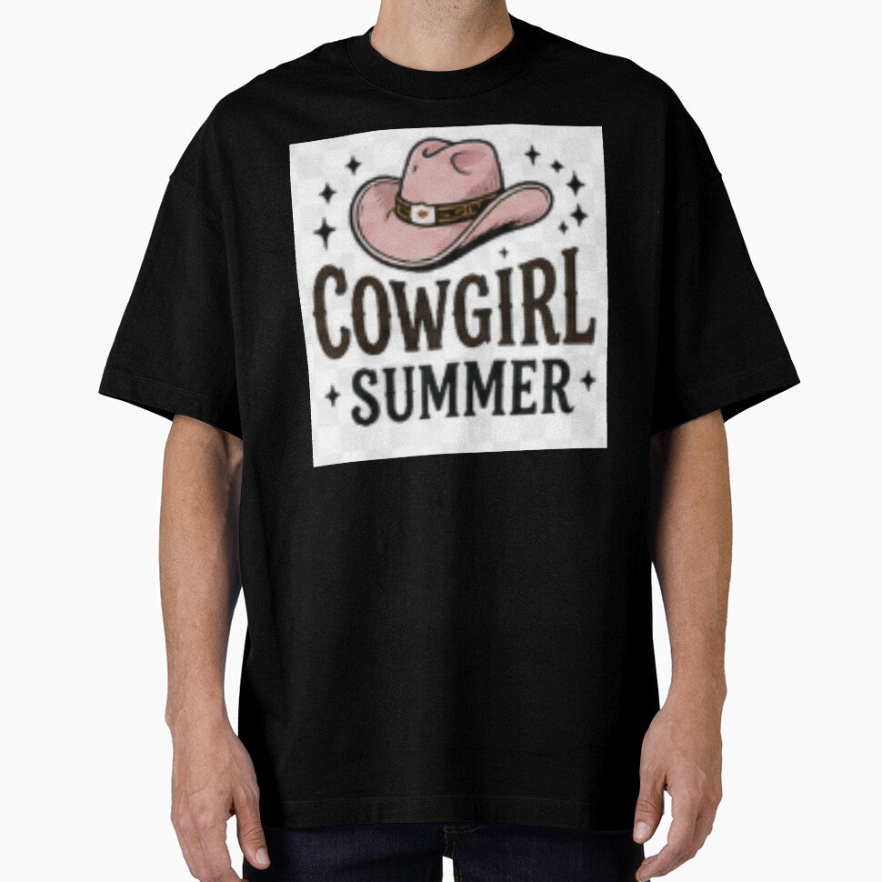 Cowgirl Summer – Cute Pink Cowboy Hat Western Country Girl Graphic T-Shirt by ser-Ile