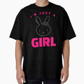 I'm Just a Girl Kawaii Bunny Pink Aesthetic Girly Design by FusionTeeDesign