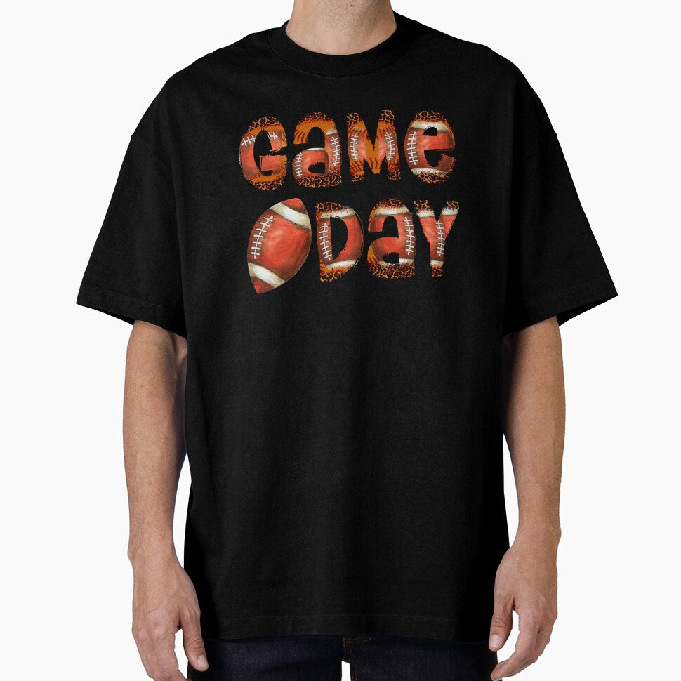 Game Day Football Sublimation,  Football Leopard Letter Png, Football Png, Football Game Day Sublimation, Football Png, Football Leopard Png by Peerda