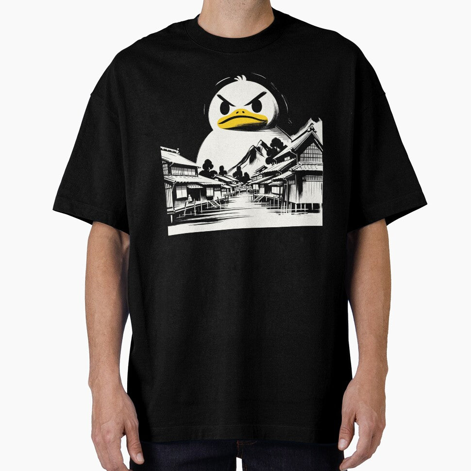 Japanese Big Duck Monster Pun Funny Duck by KsuAnn