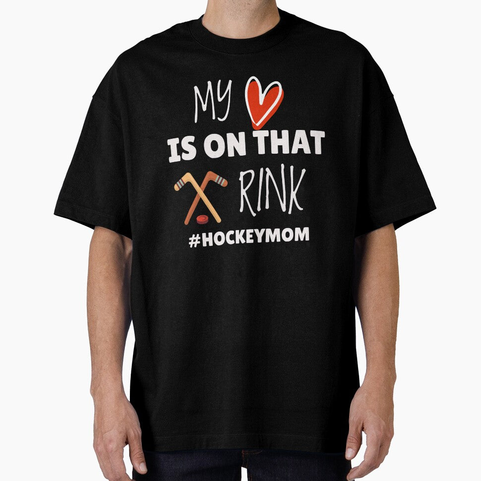 My heart is on that rink hockey mom shirt,  Hockey gift, Hashtag hockey mom shirt,  Hockey mom life, Hockey fan,My heart is on that rink hockey mom mask, hockey lovers by T. MINISTRY