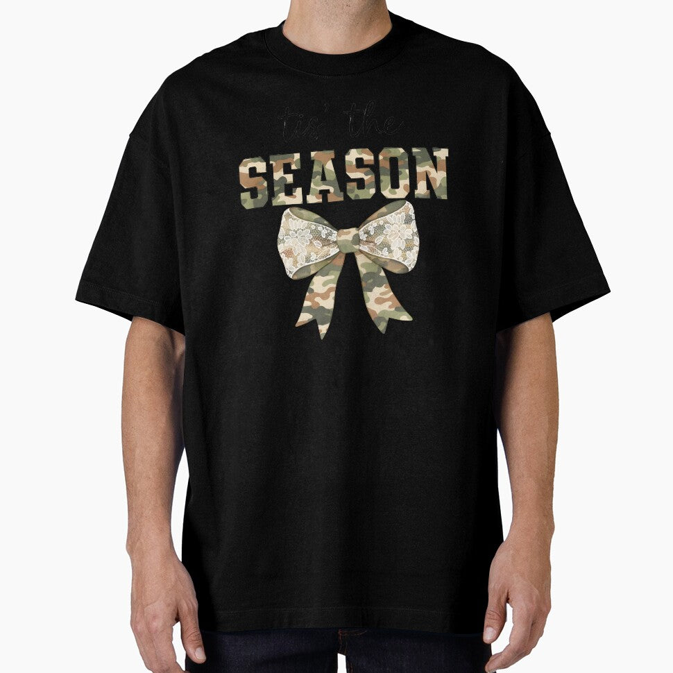 Tis’ The Season Camo Bow – Rustic Christmas Holiday Design by Snifferius