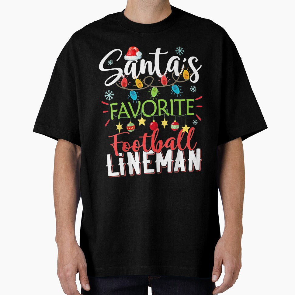 Santas Favorite Lineman Xmas Light Christmas by donnagia