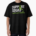 Support Squad Mental Health Awareness Green Ribbon Vintage by dianerobertsss