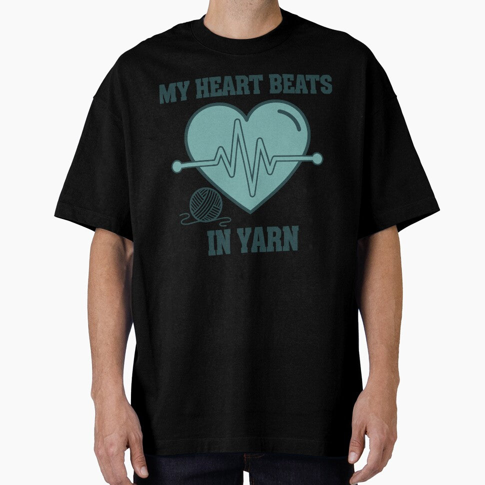 My Heart Beats In Yarn Funny Crochet Lover by LuminOrb