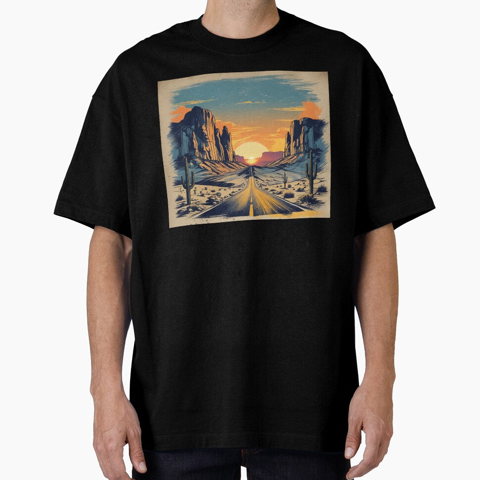 Vintage Road Trip T-Shirt – American Desert Adventure by Moss and Moon Studio