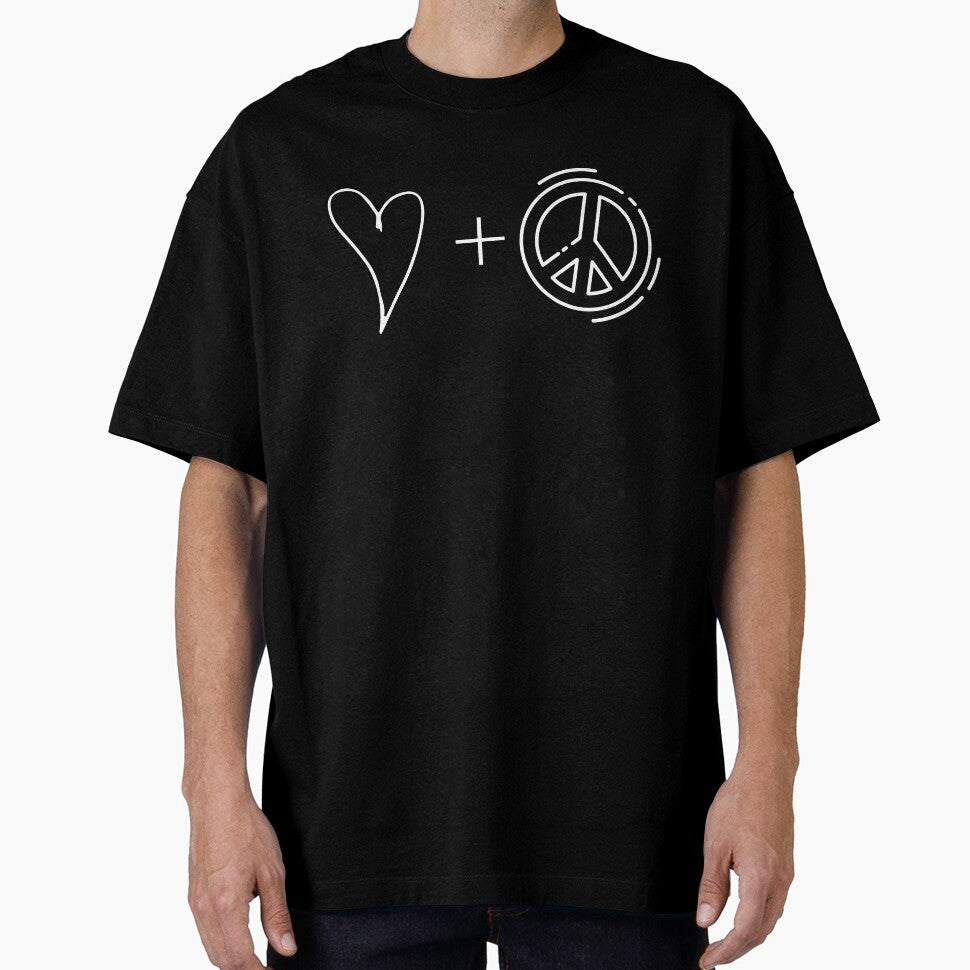 All I Need is Love and Peace Heart and Peace Symbol Symbolic Happy by BoomDesignsUS