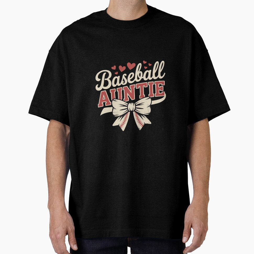 Baseball Auntie Coquette Bow Game Day Mothers Day by ReefNight
