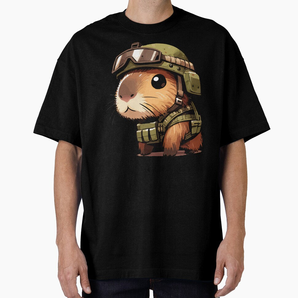 Cute Capybara Soldier by TomFrontierArt