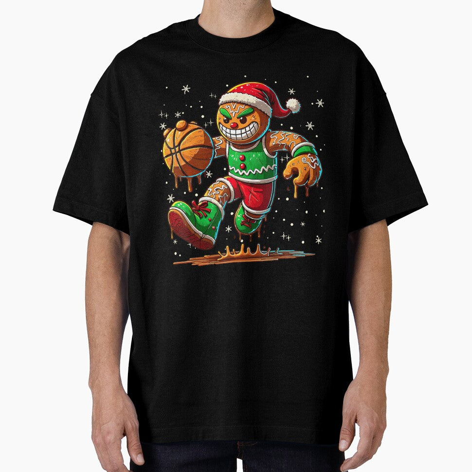Christmas Gingerbread Man Sports Player Cool Basketball Xmas by BeulahJoseph