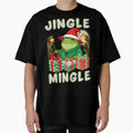 Jingle and Mingle Cute Santa Frog Christmas Pajamas Holiday by BellabdO