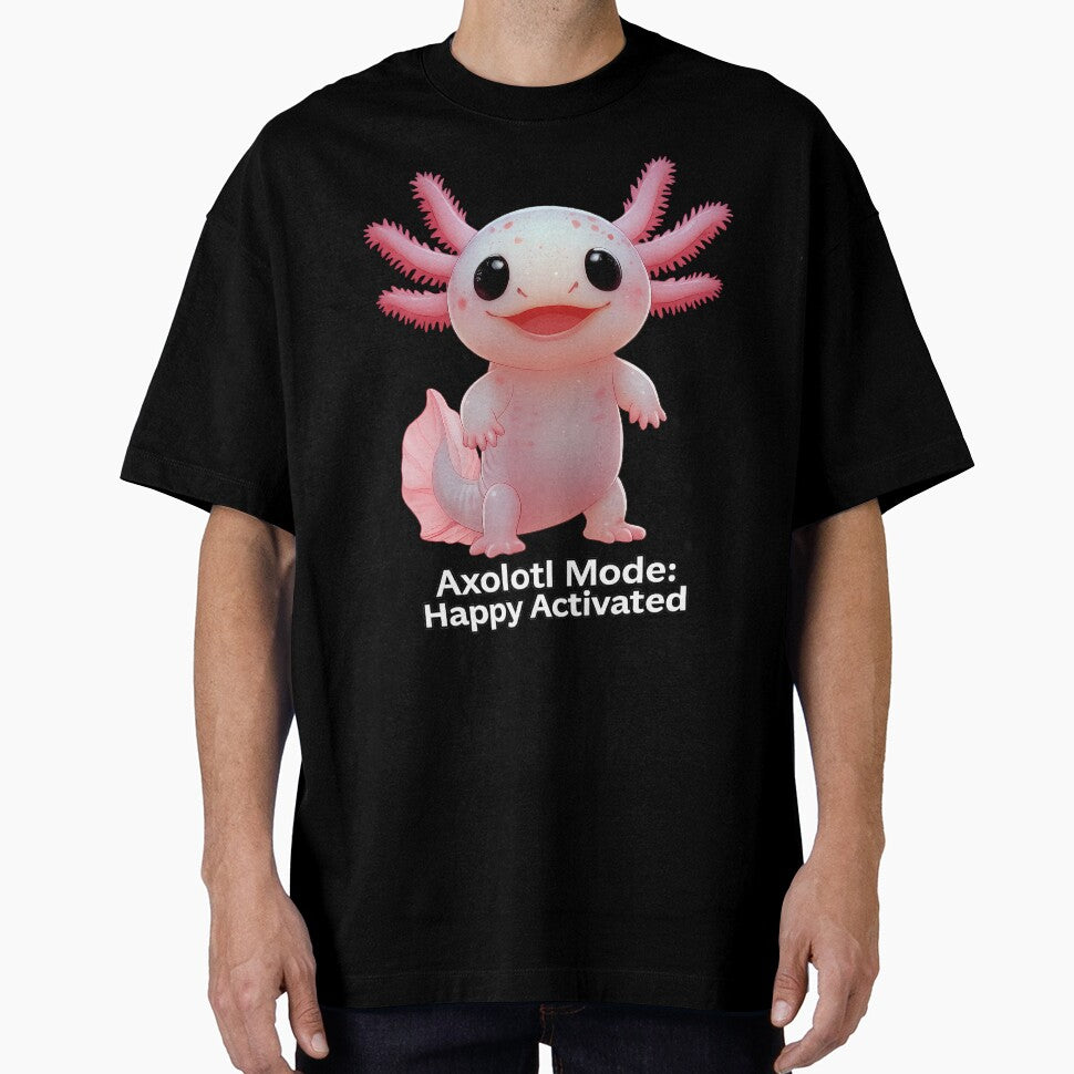 Axolotl Mode Happy Activated Sweatshirt by Cat-butt-shirts