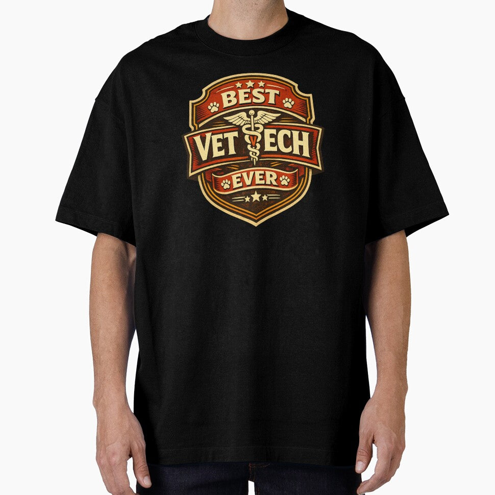 Best Vet Tech Ever | Vintage Veterinary Technician Design by CottonFirst