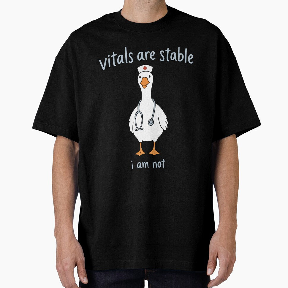 Vitals Are Stable I Am Not Funny Nurse Goose Medical Humor by abig-eiyana