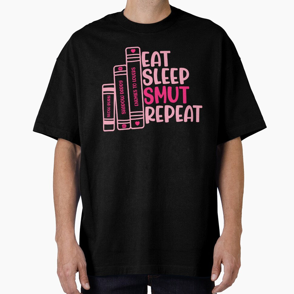 Eat Sleep Smut Funny Romance Book Lover Quote by JokeGysen