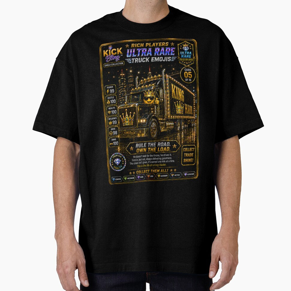 Kick Bling Emojis Collection  King Haul #5 Trading Card T-Shirt by Accessgrantedco