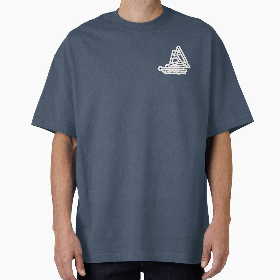 Minimalist Mountain Line Art Sticker - Aesthetic Urban Explorer Adventure Design by The Urban Explorer