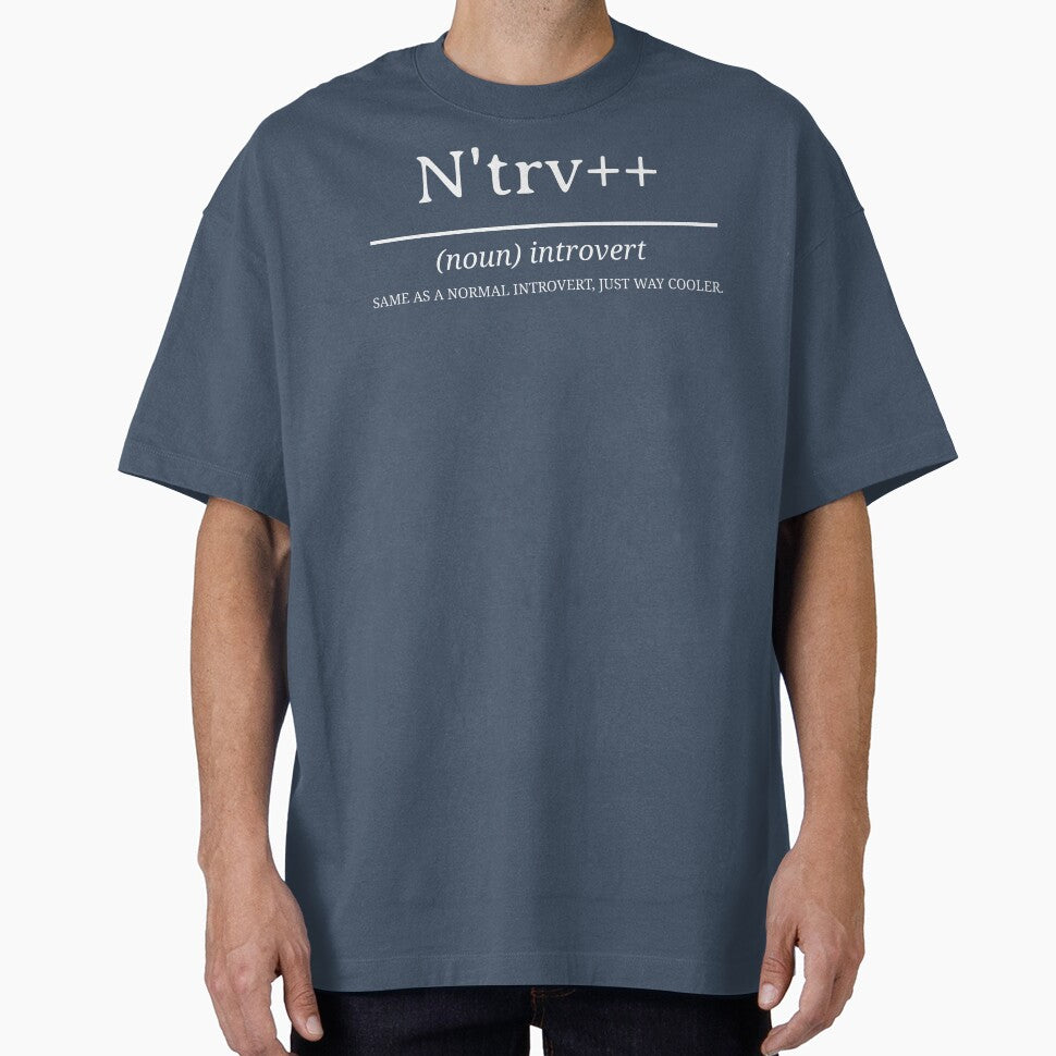 N'trv++ same as a normal introvert just way cooler introvert shirts by Adrian's Tees