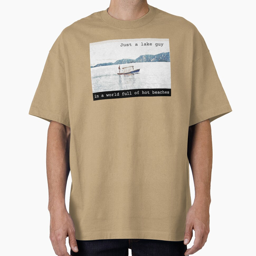 Average Lake Guy In a World of Hot Beaches Version 2 Abstract Colorful Meme by PeriodicLabel