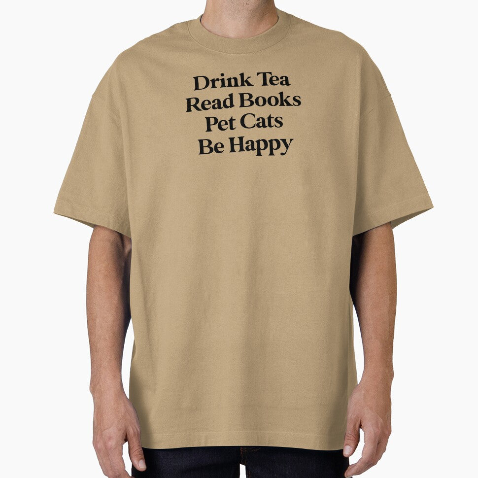 Funny Book Lover Gift Funny Tea Lover Gift Drink Tea Read Books Be Happy by kmcollectible